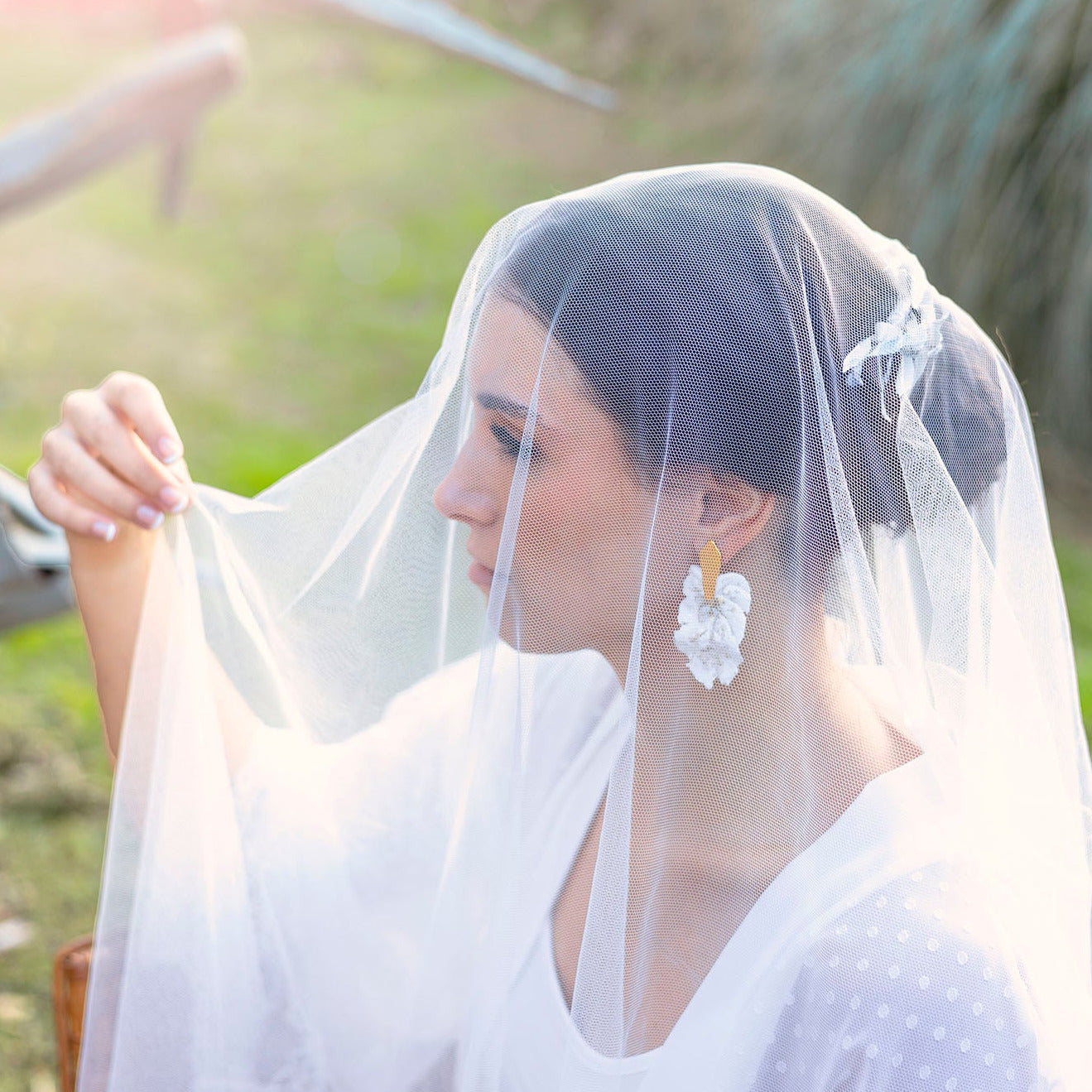 Tocado porcelana EUCALIPTO