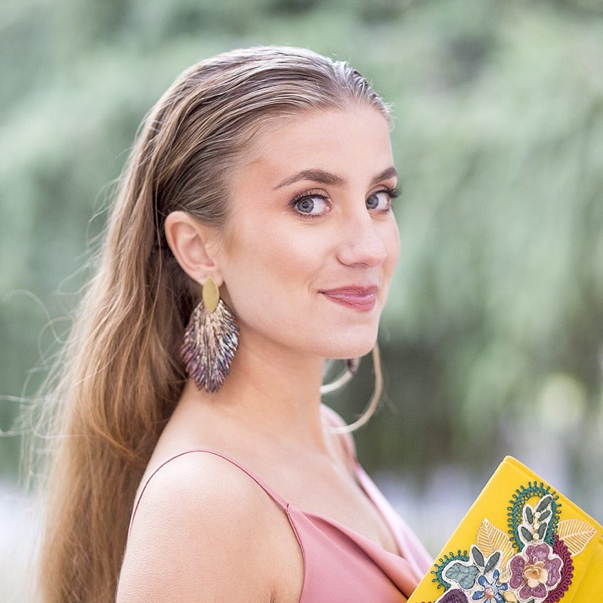 Pendeintes hoja de porcelana