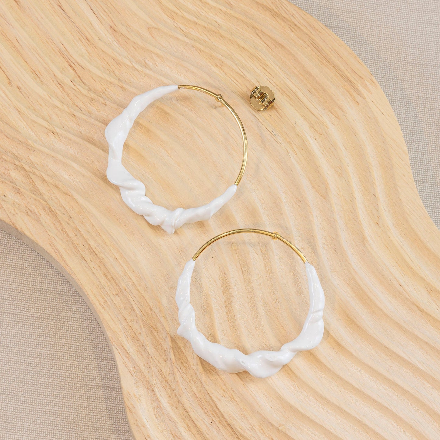 Pendientes LUNA LLENA porcelana