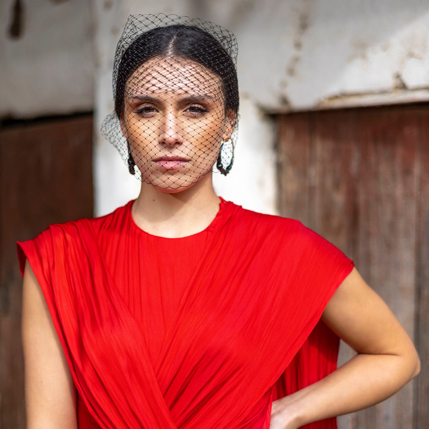 Pendientes LUNA LLENA porcelana