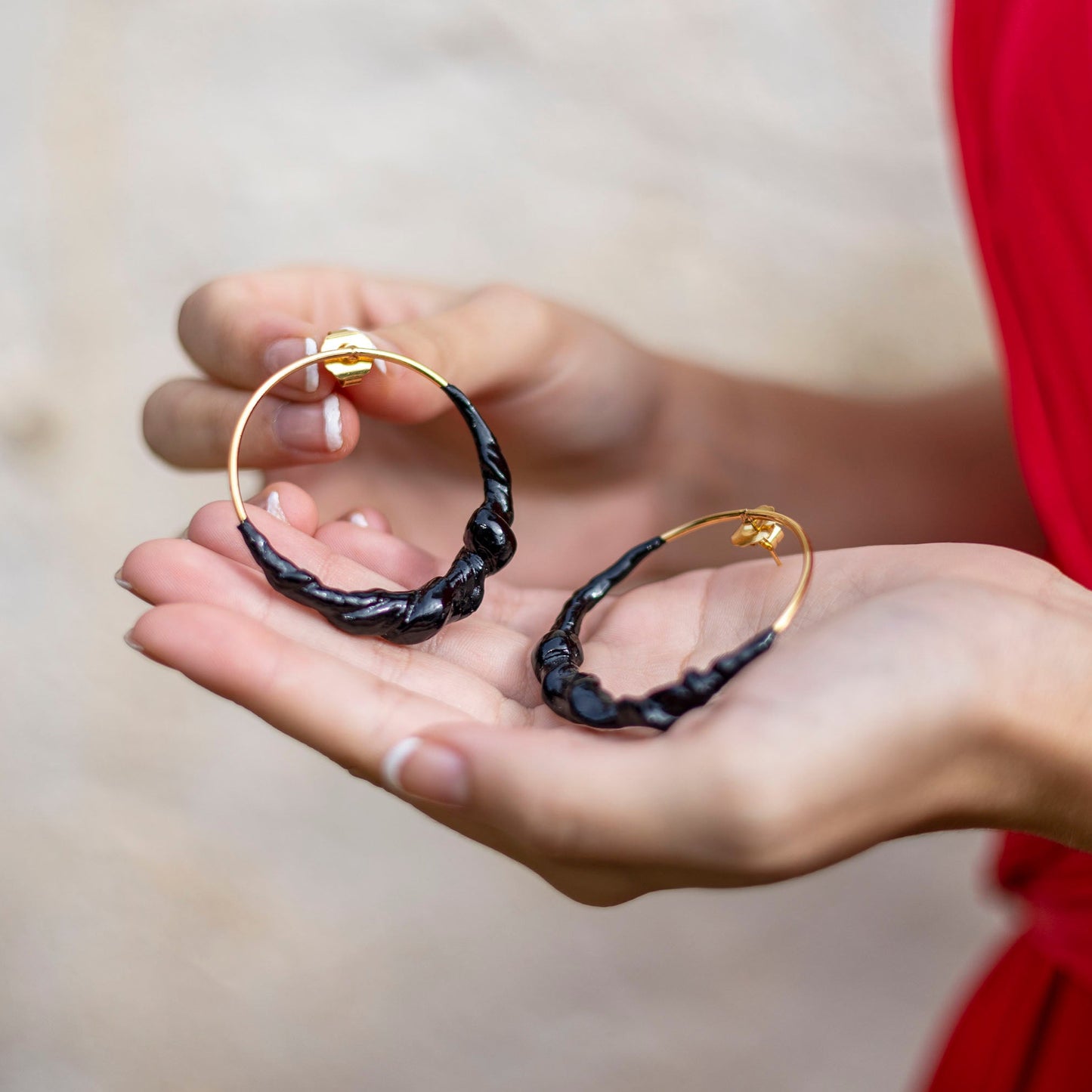 Pendientes LUNA LLENA porcelana