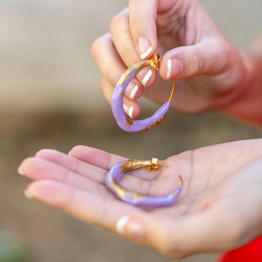 Pendientes LUNA porcelana