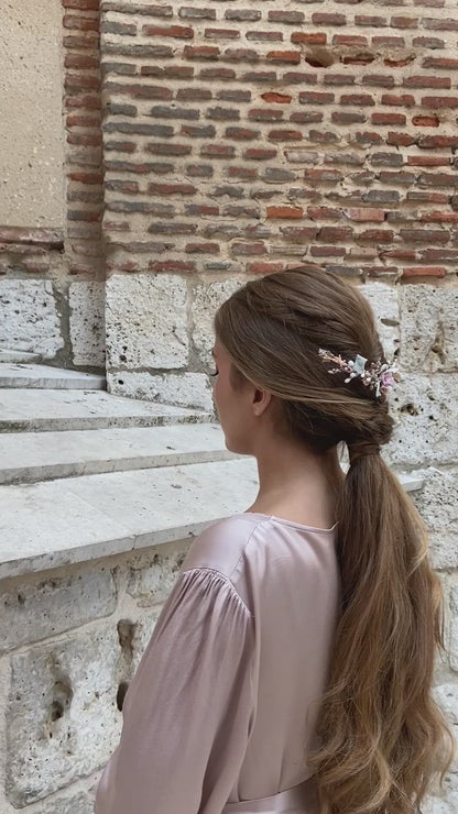 Peineta universe pastel y oro