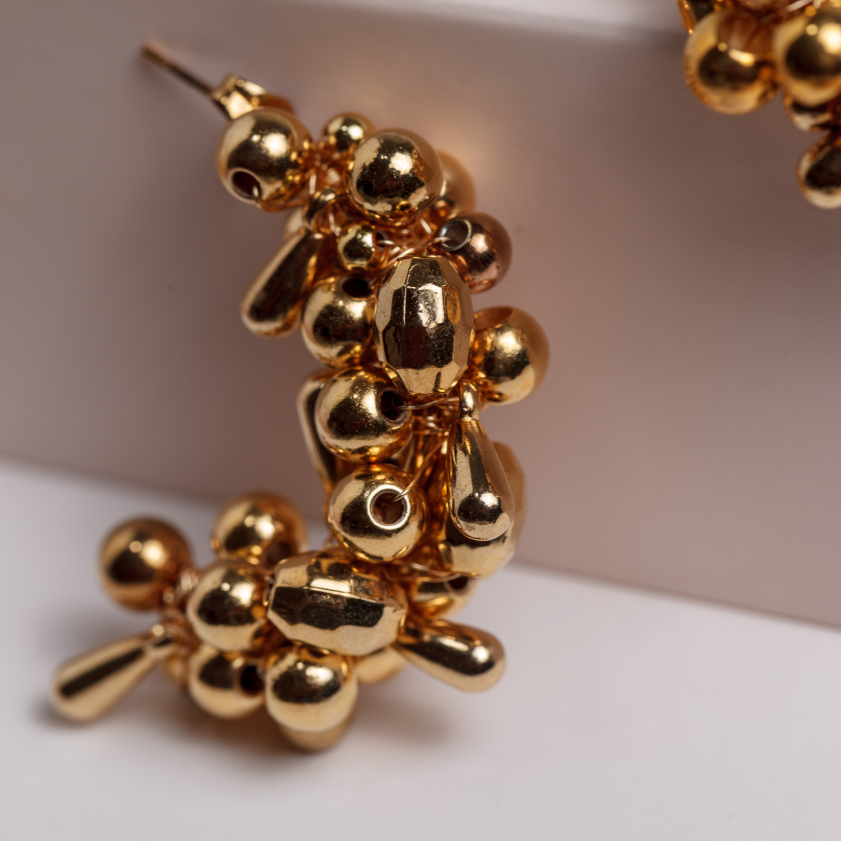 Pendientes MULATA aros dorados tejidos