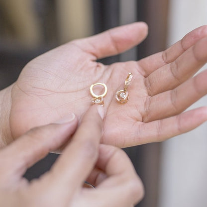 Pendientes circulo plata