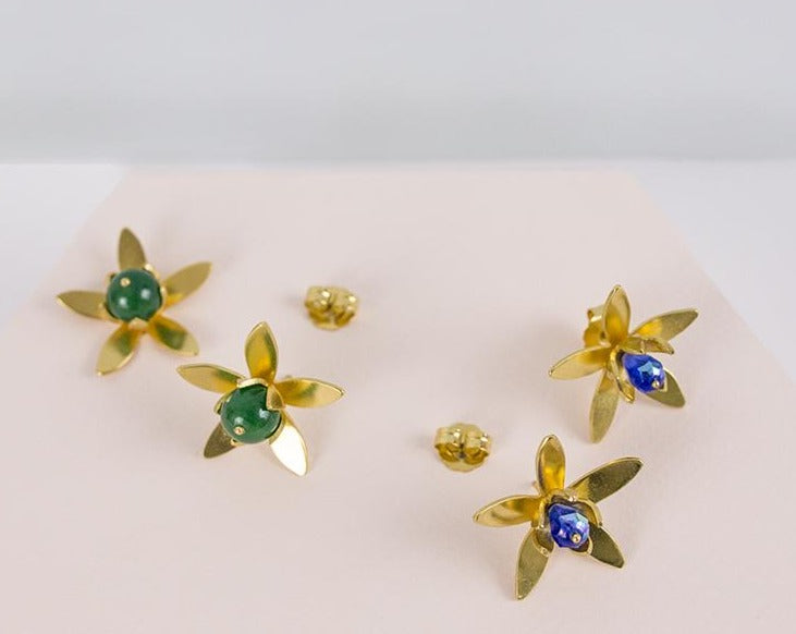 Pendientes flor de cao