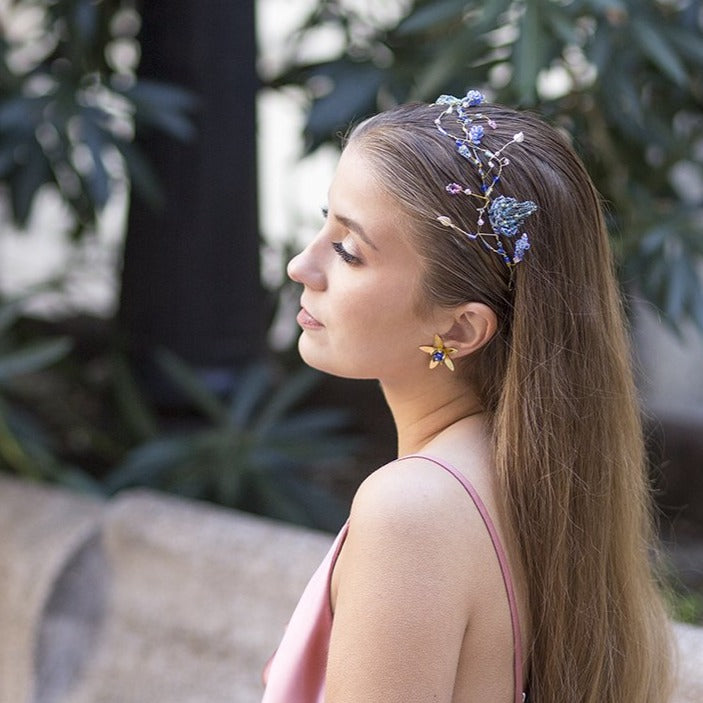 Pendientes flor de cao