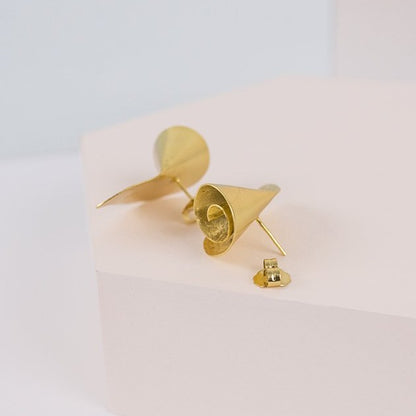 Pendientes trepadores Oleaje oro