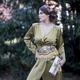 Alquiler de tocado Corona boho gipsy multicolor