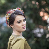 Alquiler de tocado Corona boho gipsy multicolor