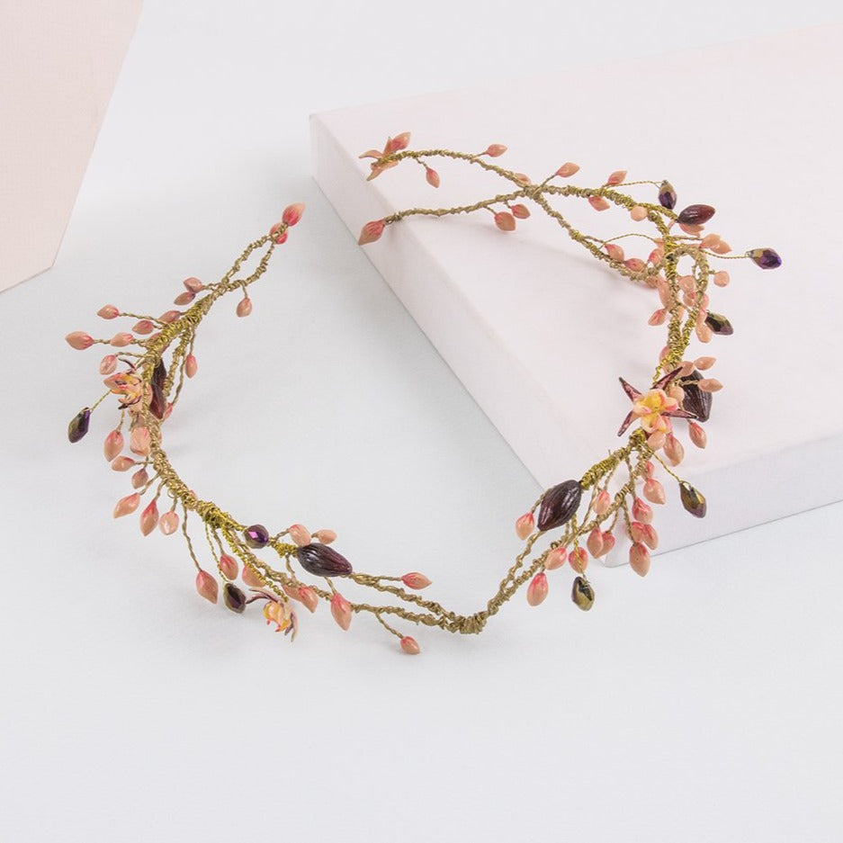 Corona de porcelana Aire de cao rosa