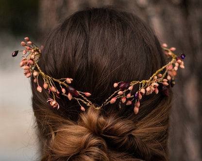 Corona de porcelana Aire de cao rosa