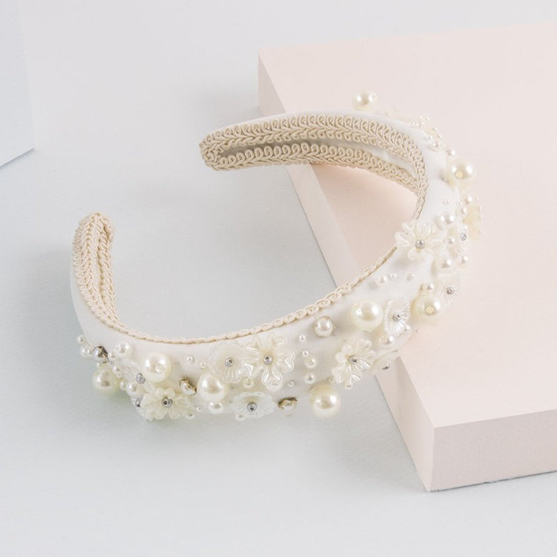 Diadema noches blancas perla