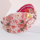 Alquiler de tocado Diadema Botanic coral