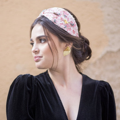 Alquiler de tocado Diadema Botanic coral