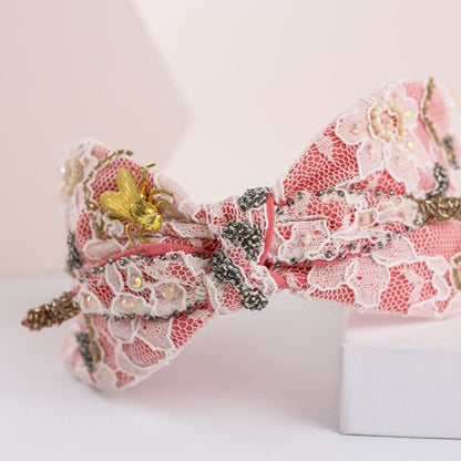 Alquiler de tocado Diadema Botanic coral