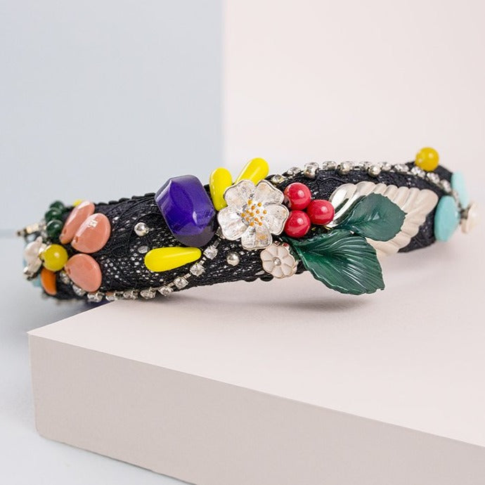 Diadema de invitada María Félix multicolor