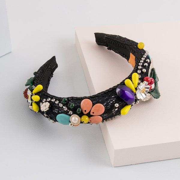 Diadema de invitada María Félix multicolor
