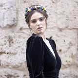Diadema de invitada María Félix multicolor