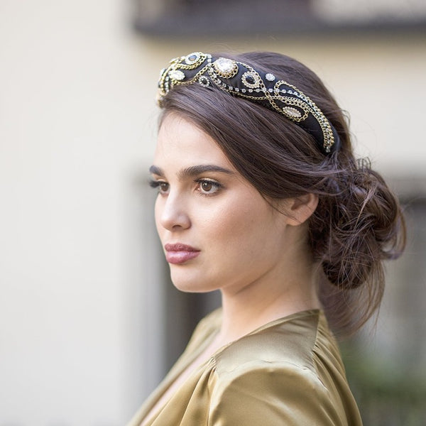 Diadema María Félix negro