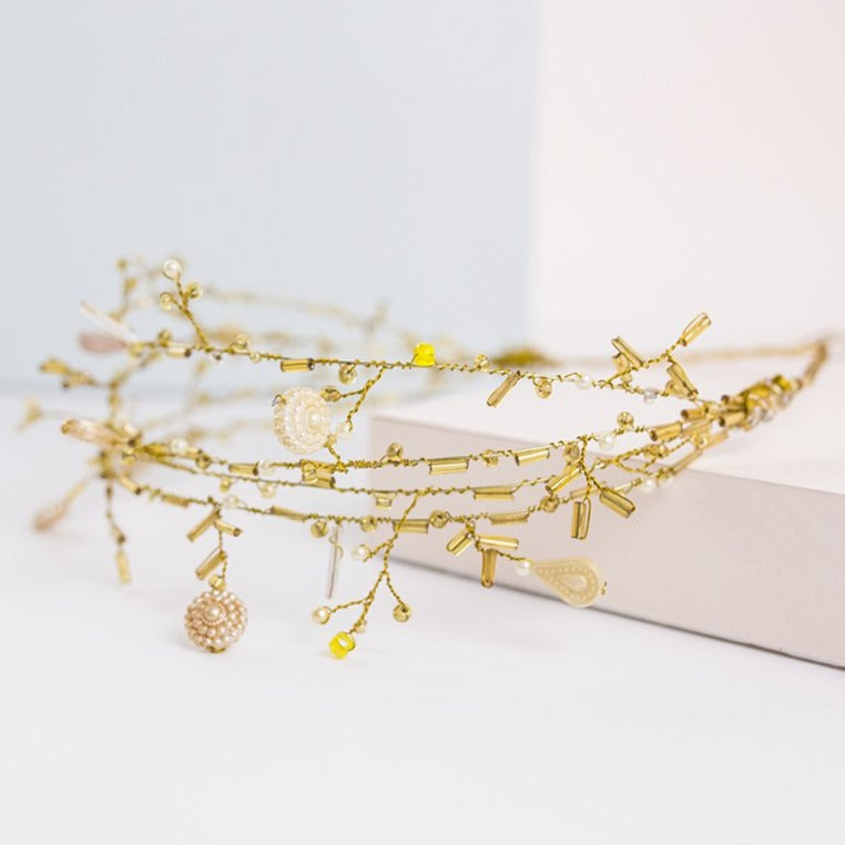 Corona joya sunflower oro