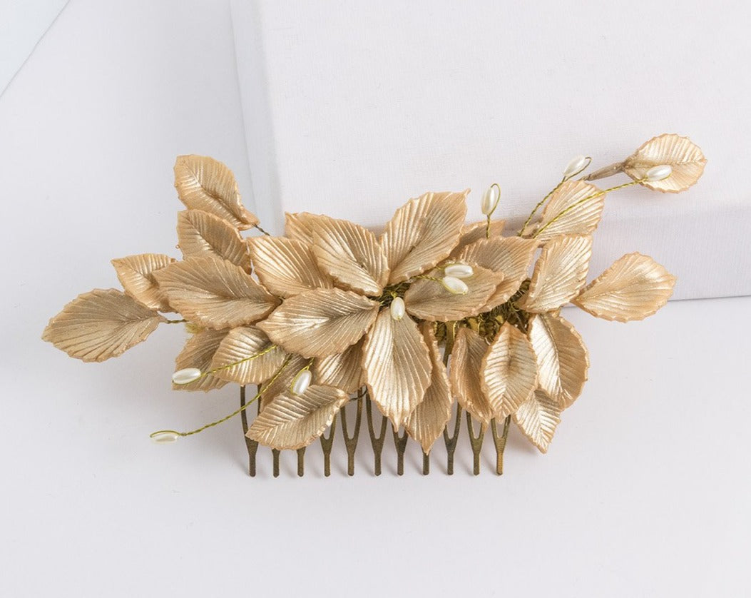 Alquiler de tocado Atardecer oro rosa