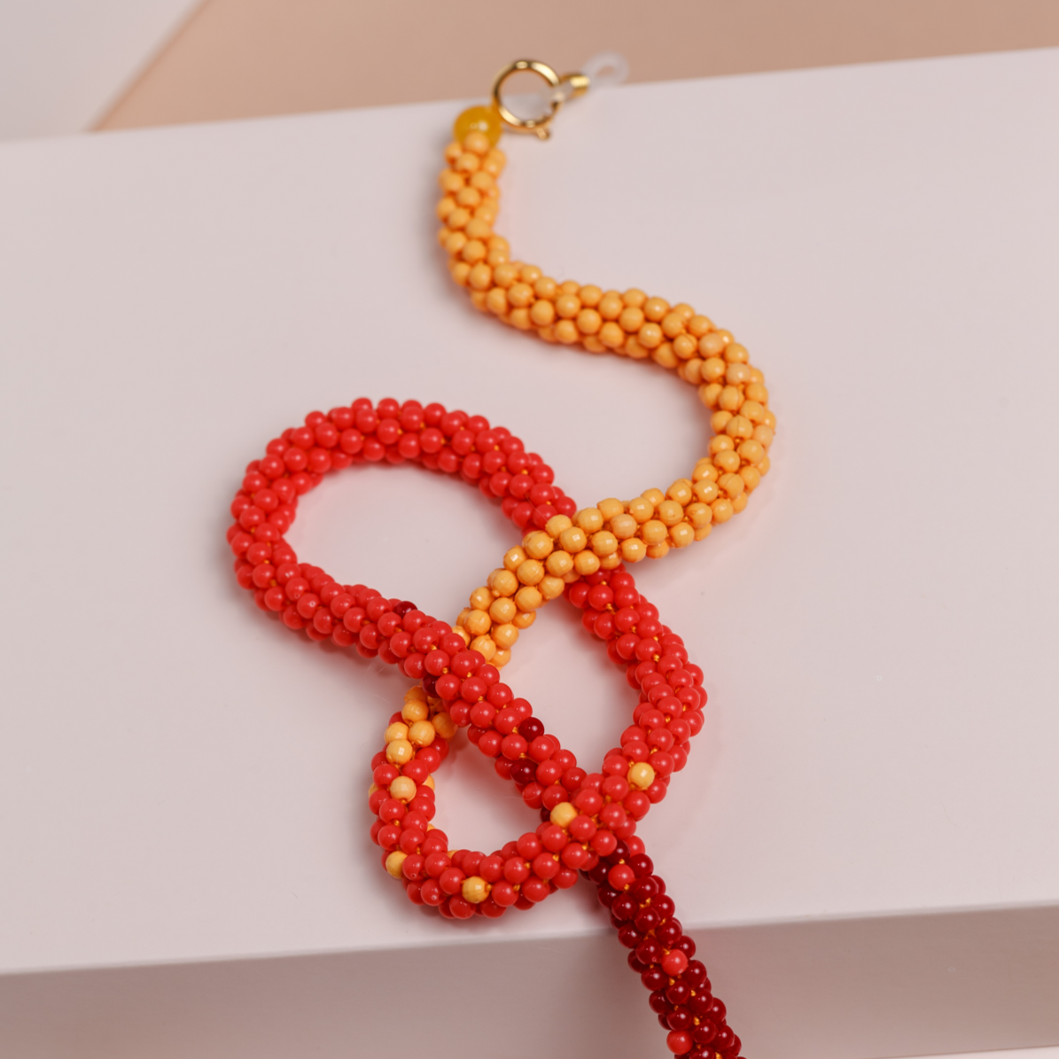 Sujeta gafas HOLDER tejido rojo