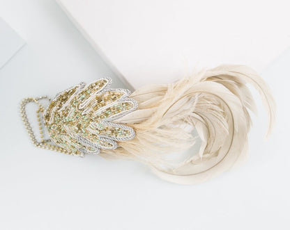 Tocado Monstera pastel