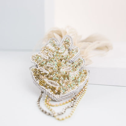 Tocado Monstera pastel