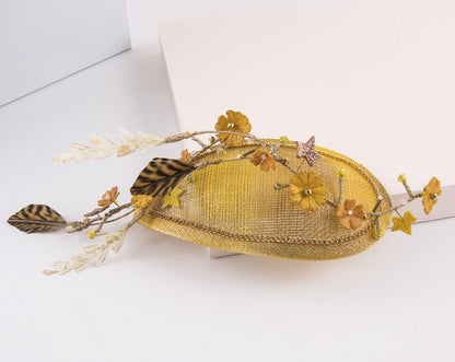 Tocado casquete Summer dorado