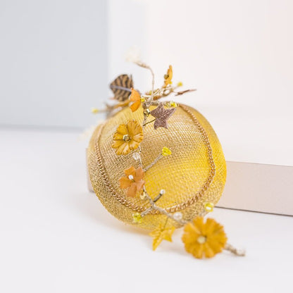 Tocado casquete Summer dorado