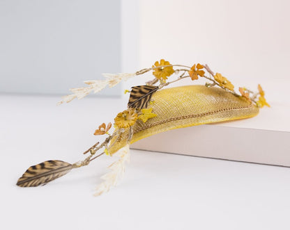 Tocado casquete Summer dorado