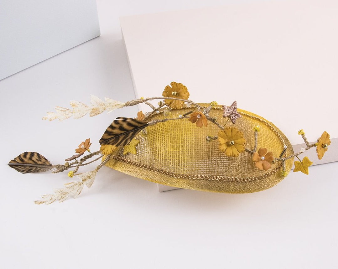 Alquiler de Tocado Summer dorado