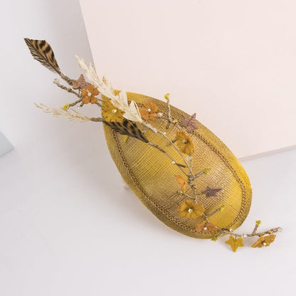 Tocado casquete Summer dorado