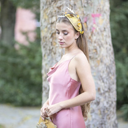 Alquiler de Tocado Summer dorado