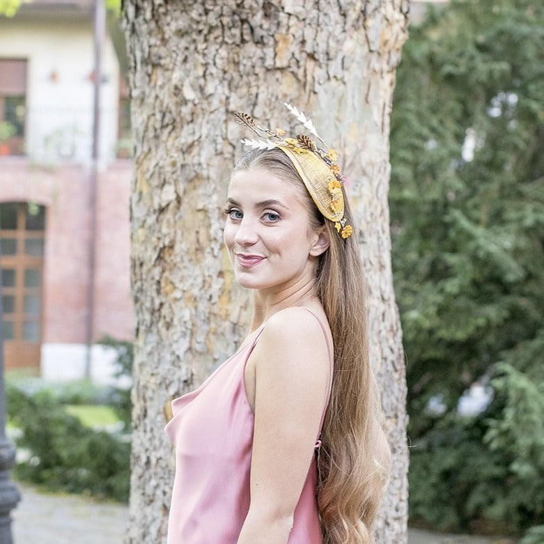 Alquiler de Tocado Summer dorado