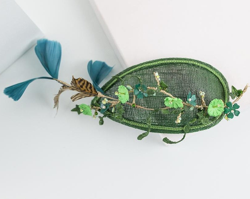 Tocado casquete Summer verde