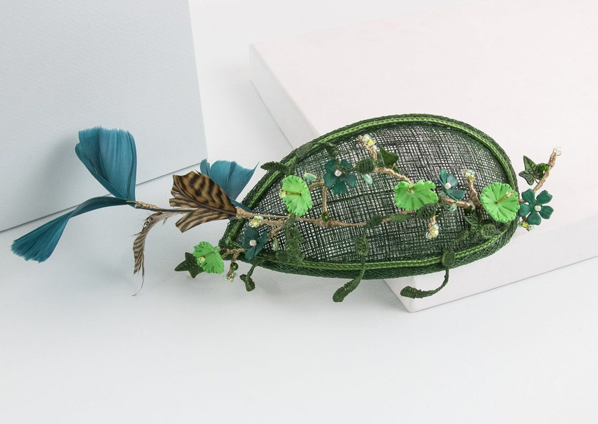 Tocado casquete Summer verde