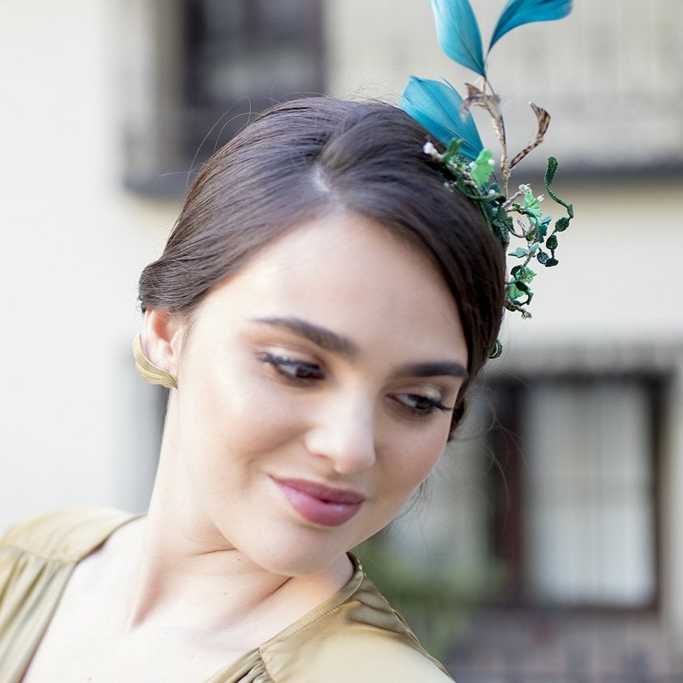 Tocado casquete Summer verde