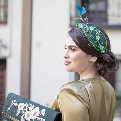 Tocado casquete Summer verde