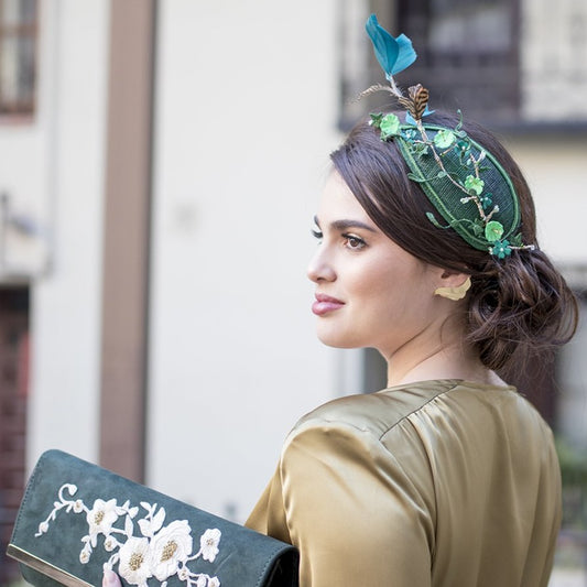 Tocado casquete Summer verde