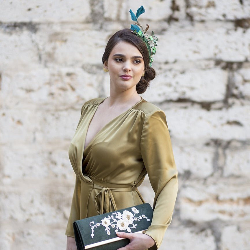 Tocado casquete Summer verde