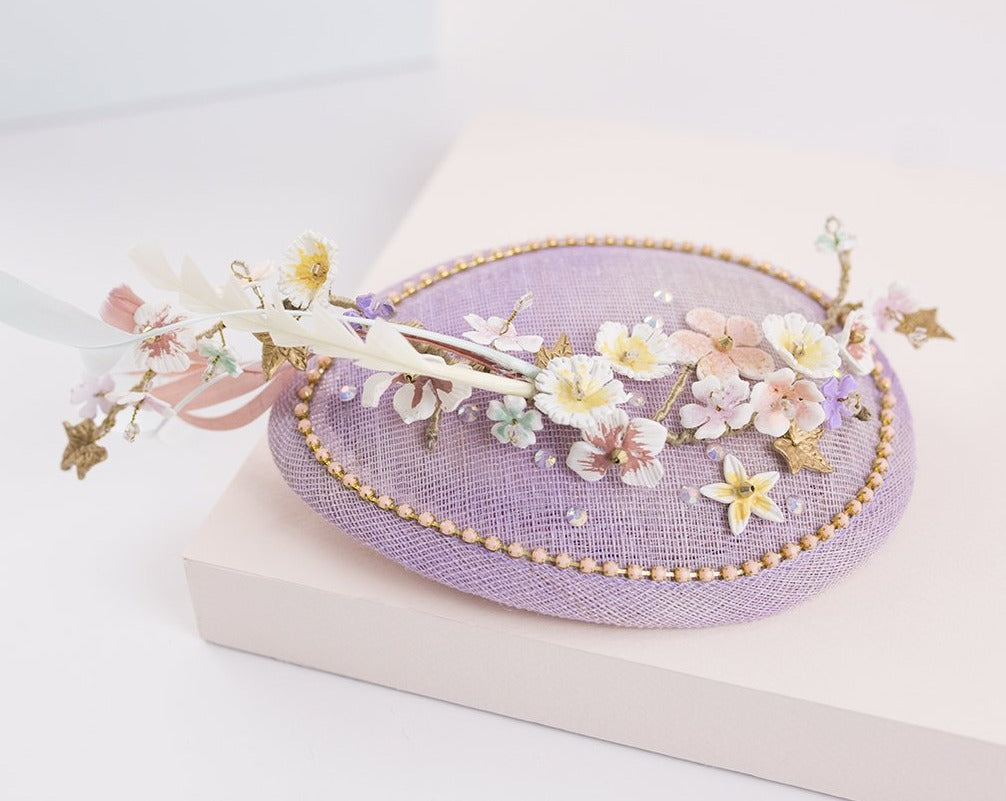 Tocado casquete Sunshine pastel