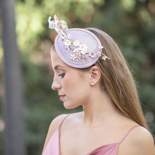 Tocado casquete Sunshine pastel