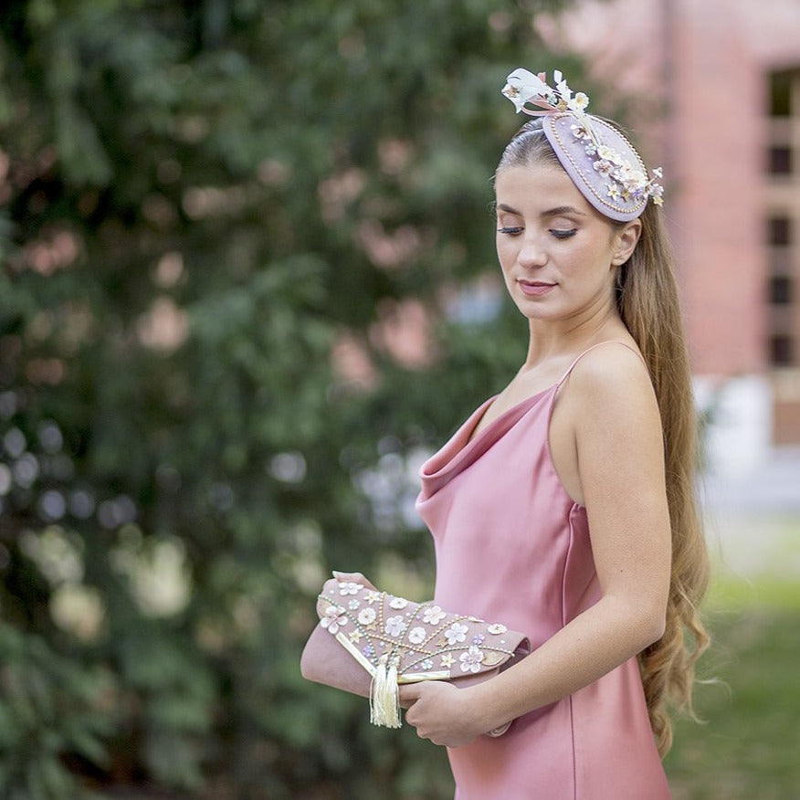 Tocado casquete Sunshine pastel