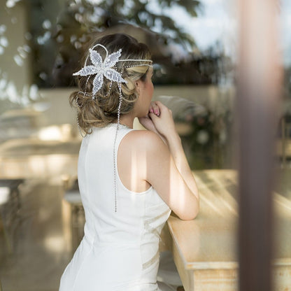 Tocado Riviera blanco