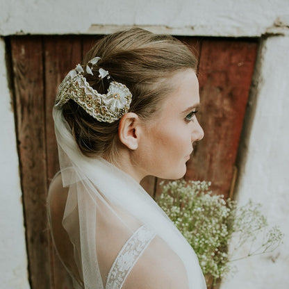 Tocado Antique blanco