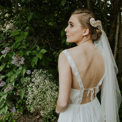 Tocado Antique blanco