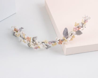 Tocado Golondrinas pastel