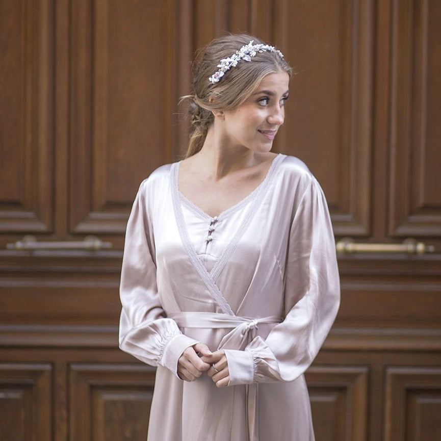 Tocado Golondrinas pastel